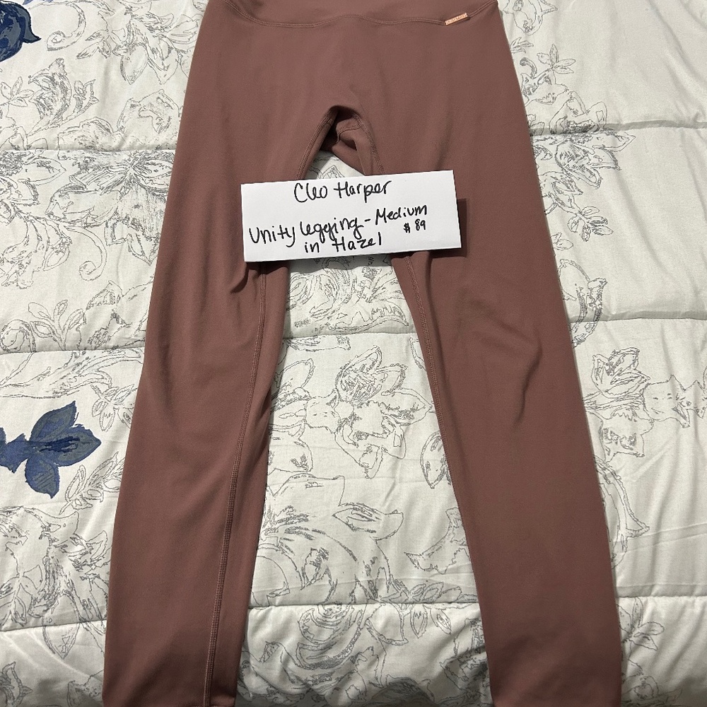 Cleo Harper Unity leggings, ladies medium, hazel color